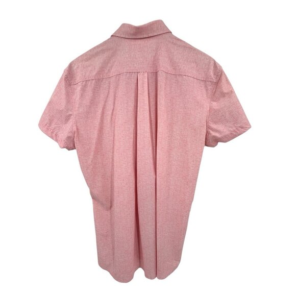 JOHNNIE-O Men's Light Pink Short Sleeve Hangin' Out Button Down Shirt Large - Picture 4 of 4